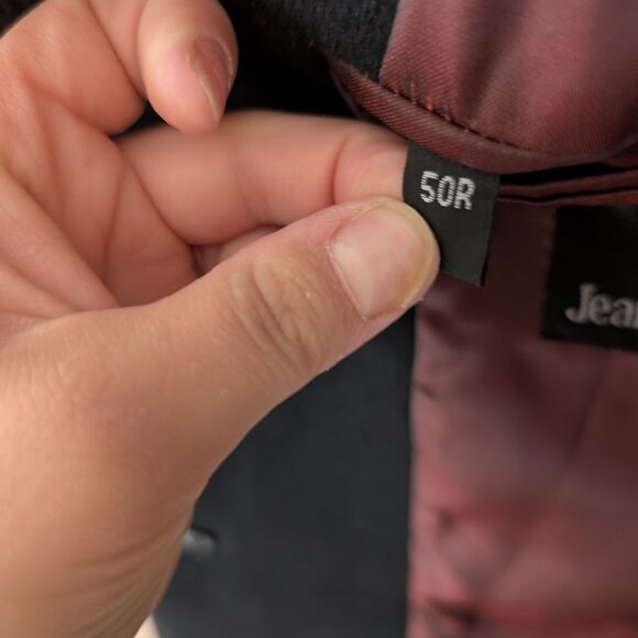 Jean-Paul Germain Wool Cashmere Top Coat Overcoat Formal Dress Size 50R - Picture 5 of 10